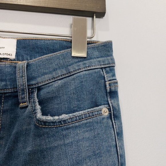 Current/Elliot Stiletto 2 Year Destroy Stretch Indigo Size 25 - Picture 5 of 8